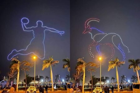 Drone show in Prayagraj
