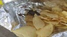 Frog in chips packet
