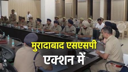 In UP Police Moradabad SSP in action