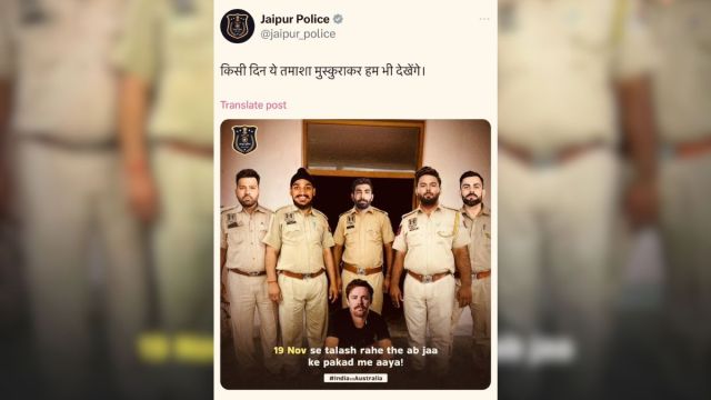 Jaipur Police made Travis Head criminal, tweet controversy on social media