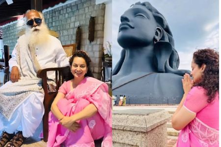Kangana Ranaut after cisf jawan slapped incident visited Sadhguru