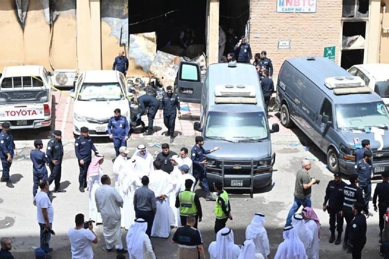 Kuwait Fire Indians Bodies