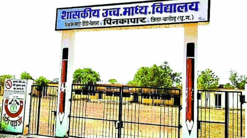 डौंडीलोहारा ब्लॉक अंतर्गत ग्राम पिनकापार के शासकीय हायर सेकंडरी स्कूल के व्याख्याता रितेश कुमार जैन की मनमानी से सभी परेशान हैं। स्कूल प्रबंध समिति, ग्रामीण व पालकों ने कलेक्टर जिला बालोद को शिकायत पत्र देकर व्याख्याता पर सख्त कार्रवाई की मांग की है।