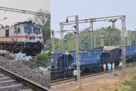 Praygaraj Goods Train Derailed