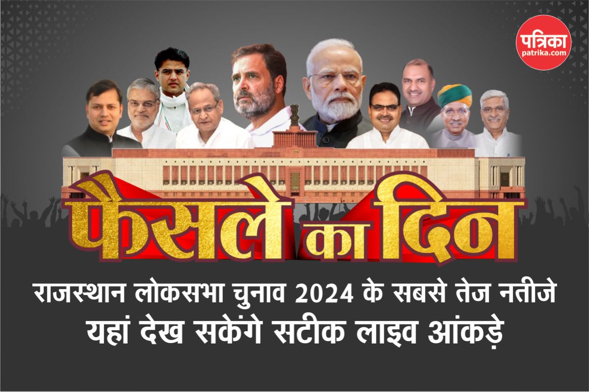 Rajasthan Lok Sabha Result 2024 Live राजस्थान लोकसभा चुनाव 2024 के