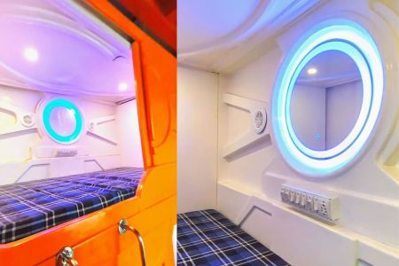 sleeping pod in prayagraj