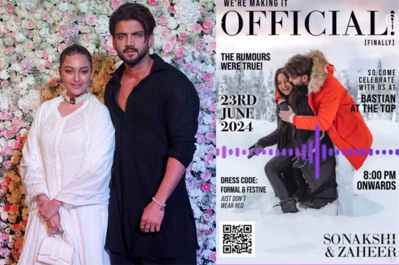 Sonakshi Sinha Zaheer Iqbal audio Wedding Card Leaked