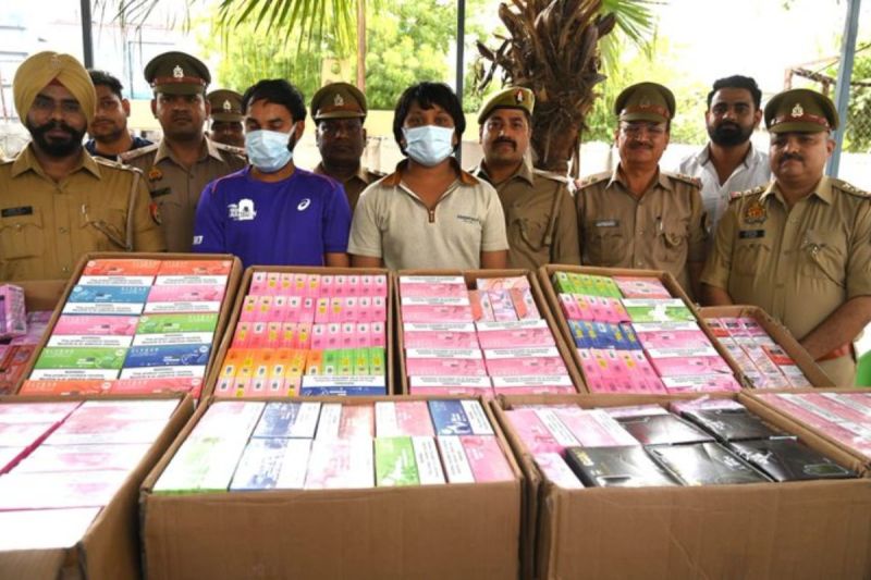 Two smugglers arrested with e- cigarettes worth Rs 1 crore in Noida supplied to schools colleges and universities of NCR