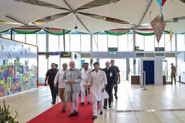After Delhi Rajkot airport canopy brok PM Modi inaugurated Last year e