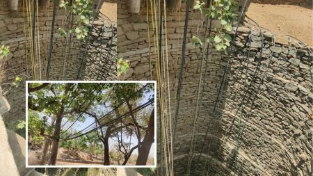 Villagers settled on Aravalli hills developed their own water supply system in Rajasthan