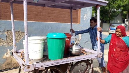 जलापूर्ति व्यवस्था बिगड़ी, 72 घण्टे में मिल रहा आधा घंटा पानी