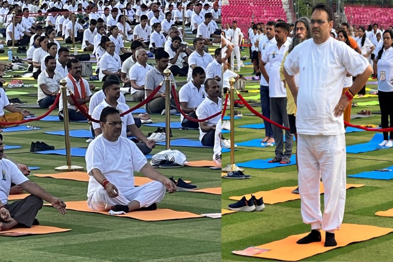 Yoga Day cm bhajanlal sharma