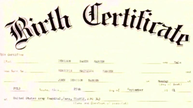 birth certificate