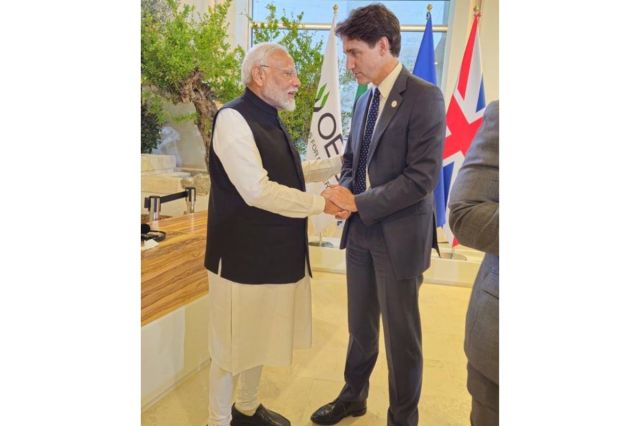 PM Narendra Modi meeting with global leaders at G-7 Summit 2024