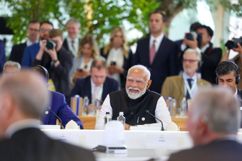 PM Narendra Modi meeting with global leaders at G-7 Summit 2024
