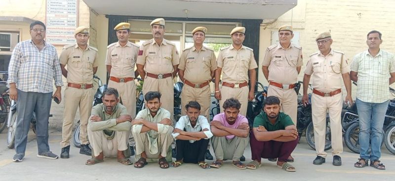 Hanumangarh Junction Police busted bike theft gang