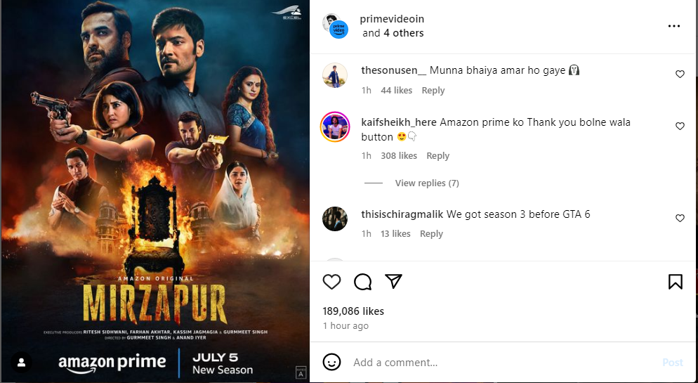 MIRZAPUR 3 RELEASE DATE