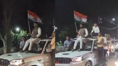 स्टंट दिखाते नजर आए मंत्री विश्वास सारंग