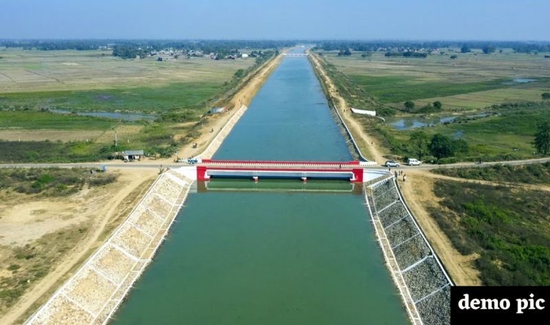 Vidisha Canal disappears Union Minister Shivraj Singh Chauhan