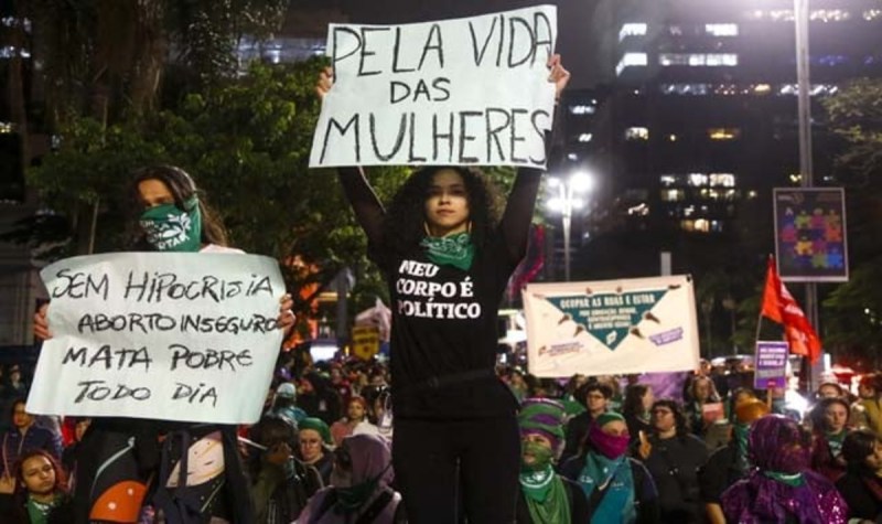 Protests against new abortion bill in Brazil