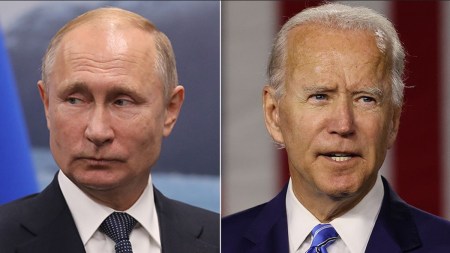 Vladimir Putin and Joe Biden