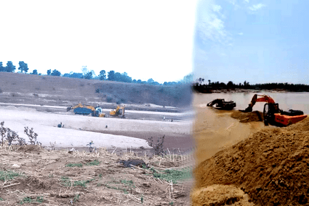 illigal sand mining