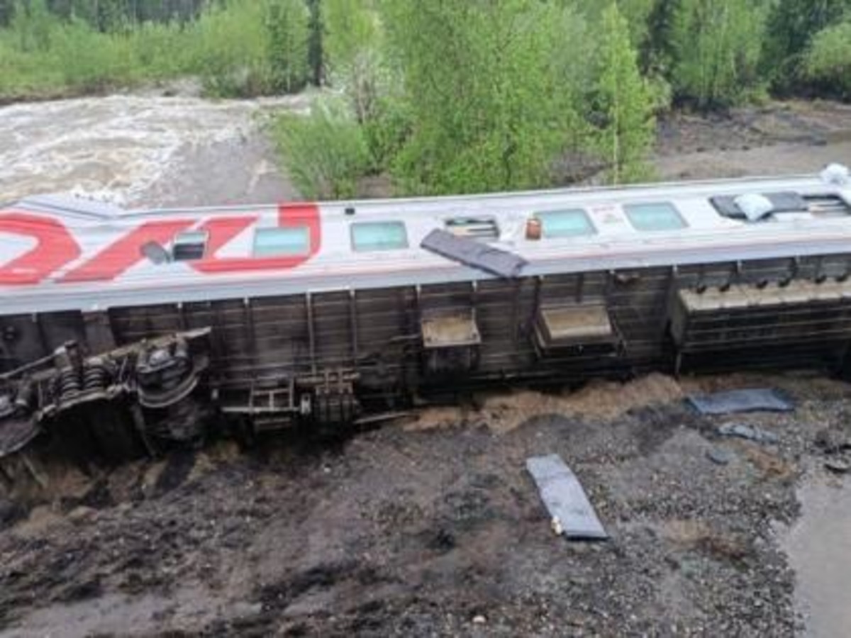 Train accident in Russia