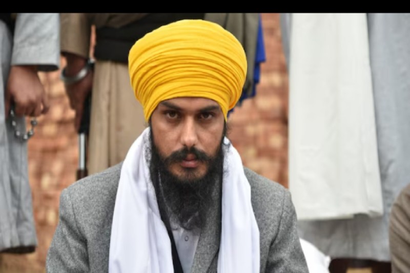 Khalistani Amritpal Singh has lead from Khadur Sahib seat of Punjab.