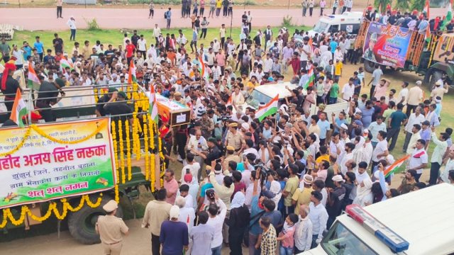 Jhunjhunu martyred jawan funeral