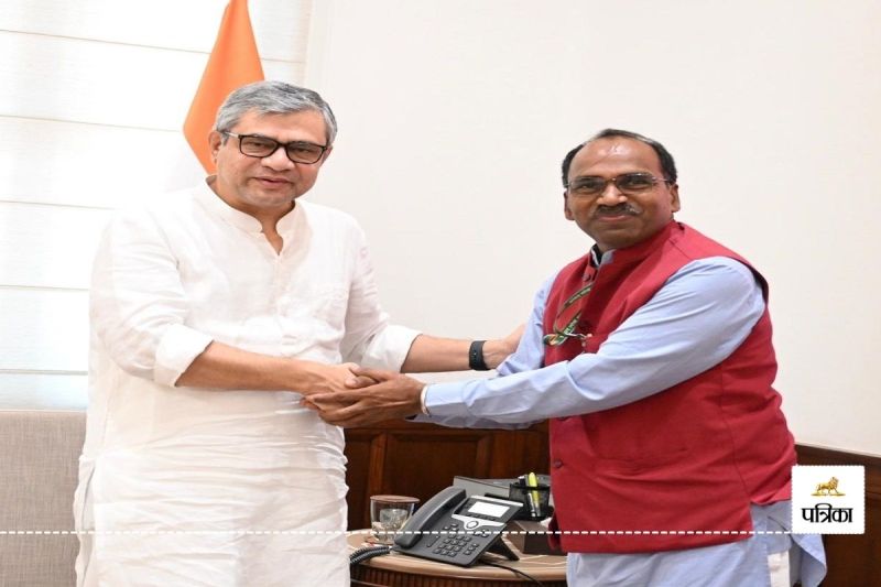 Udaipur MP Manna Lal Rawat met Railway Minister Ashwini Vaishnaw said-New train run from Kota-Udaipur for Students, know other 10 demands also