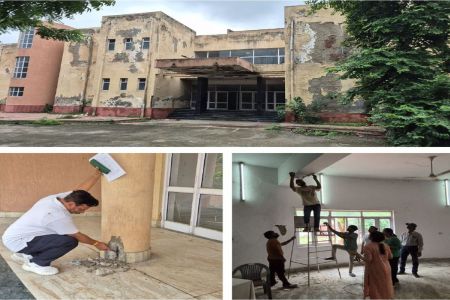 जोधपुर से आई टीम जांच रही भवन की सुरक्षा, रिपोर्ट में लगेंगे दो माह का समय