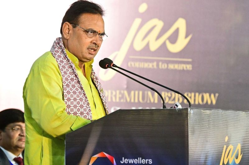 CM Bhajanlal Announcement in JAS-2024 Gems and Jewellery Park establish in collaboration with Central Government 1 lakh jobs created