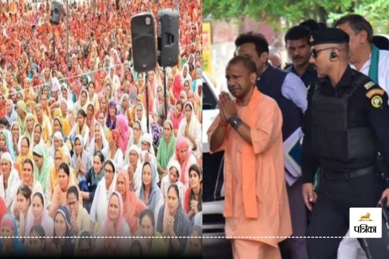 CM Yogi adityanath visit Hathras Stampede site and meets injured people at hospital
