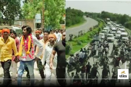 Accused Bail Takes Out Procession Jhansi Kanpur Highway Causes Traffic Jam Police Order Probe, जमानत पर झूटकर बाहर आया रिंकू राजपूत, 100 लग्जरी गाड़ियों का निकाल दिया काफिला, झांसी कानपुर हाईवे जाम