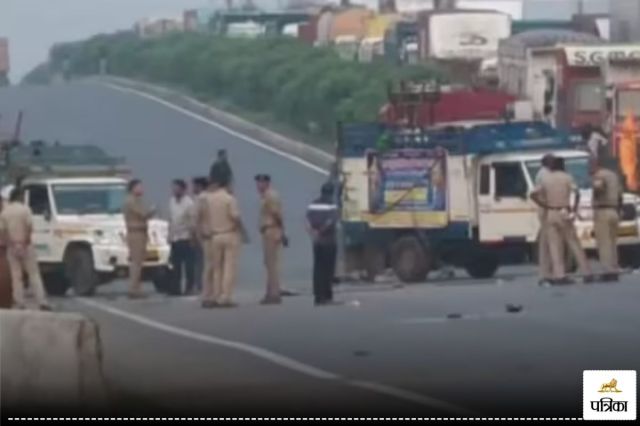  speeding truck crushed Kanwariya one died in gurgon people blocked Delhi Jaipur highway