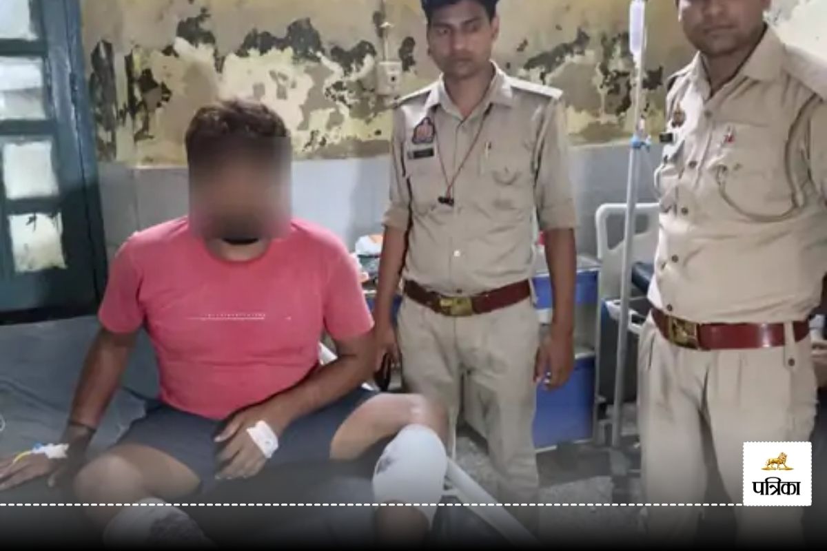 पुलिस और गौ तस्करों के बीच मुठभेड़, 25 हजार रुपए इनामी बदमाश के पैर में लगी गोली