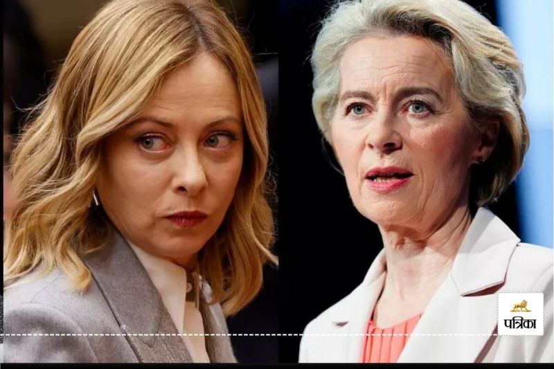 Giorgia Meloni and Ursula von der Leyen