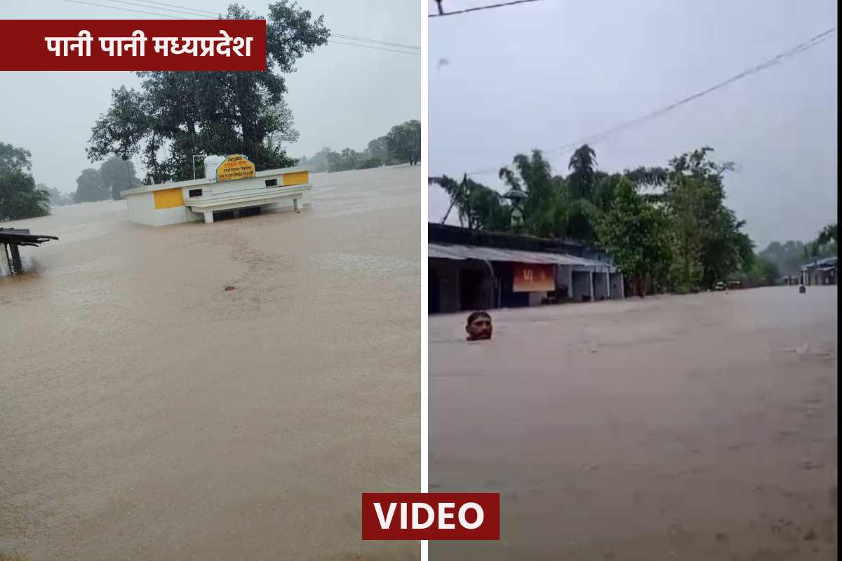 MP FLOOD: भयंकर बारिश से कई गांव टापू बन गए, बचाव दल तैनात, देखें VIDEO