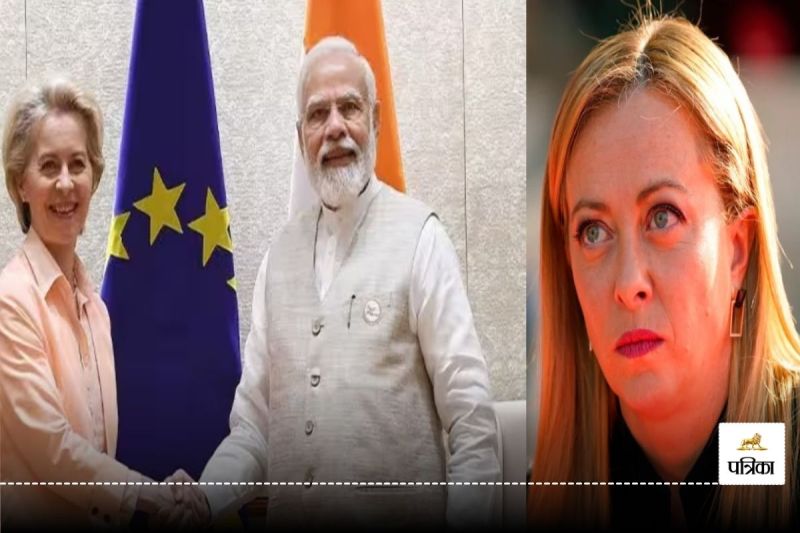 Narendra Modi, Giorgia Meloni And Ursula von der Leyen