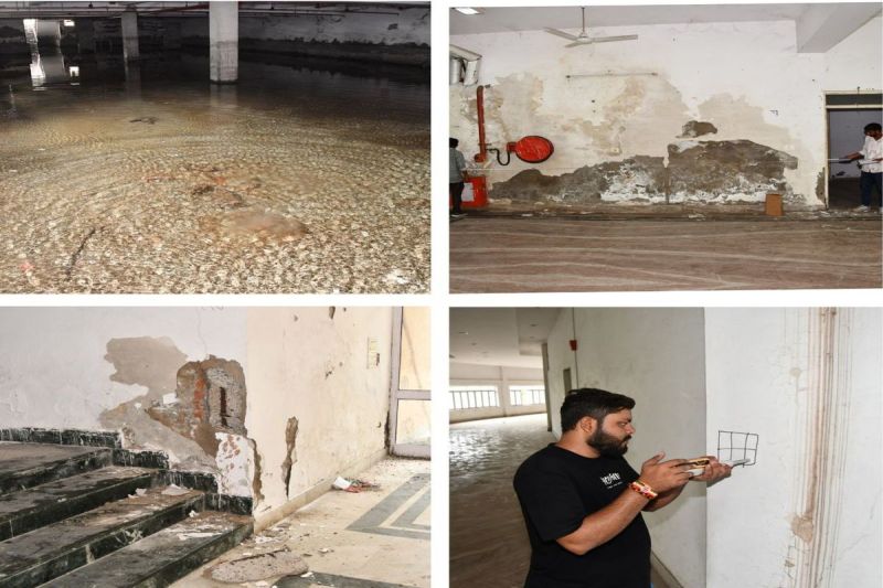 कमाल की इंजीनियरिंग व गुणवत्ता: सफेद हाथी साबित हो रहा राजीव गांधी ऑडिटोरियम