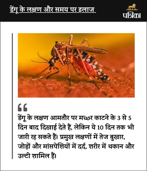 Symptoms of dengue