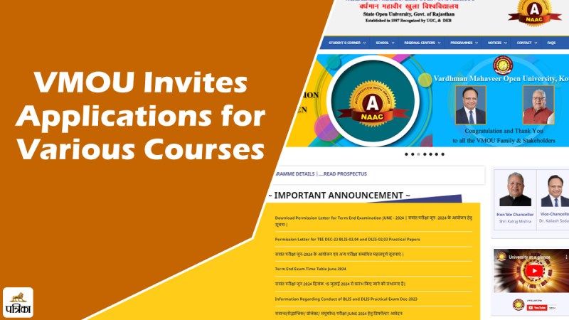 VMOU Invites Applications for Various Courses