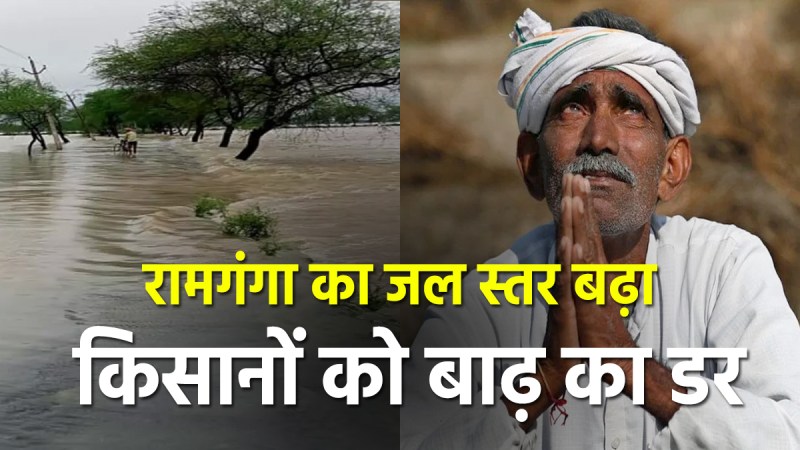 Water level of Ramganga increased due to rain in Moradabad