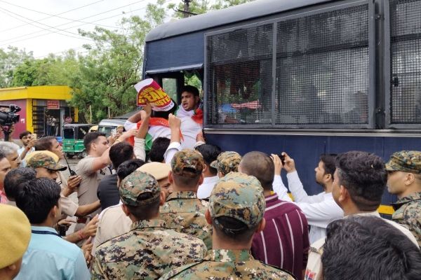 Youth Congress Rail Roko Andolan