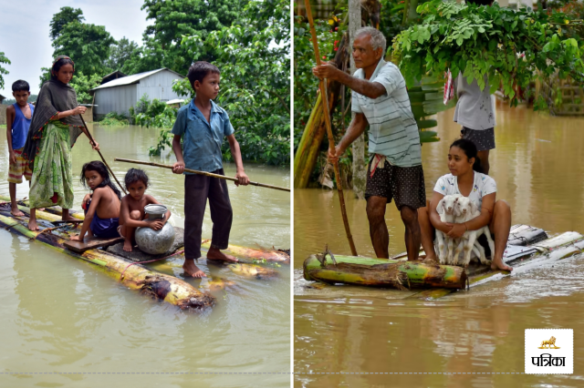 Assam Floods 78 dead due to Rains Assam Rahul Gandhi meet flood victims