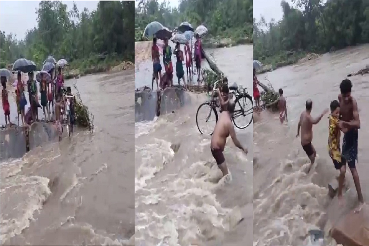 Monsoon 2024: छत्तीसगढ़ में भारी बारिश.. सुकमा के कई गांवों में आया जल प्रलय,
टूटा संपर्क, सामने आया ये डरावना वीडियो