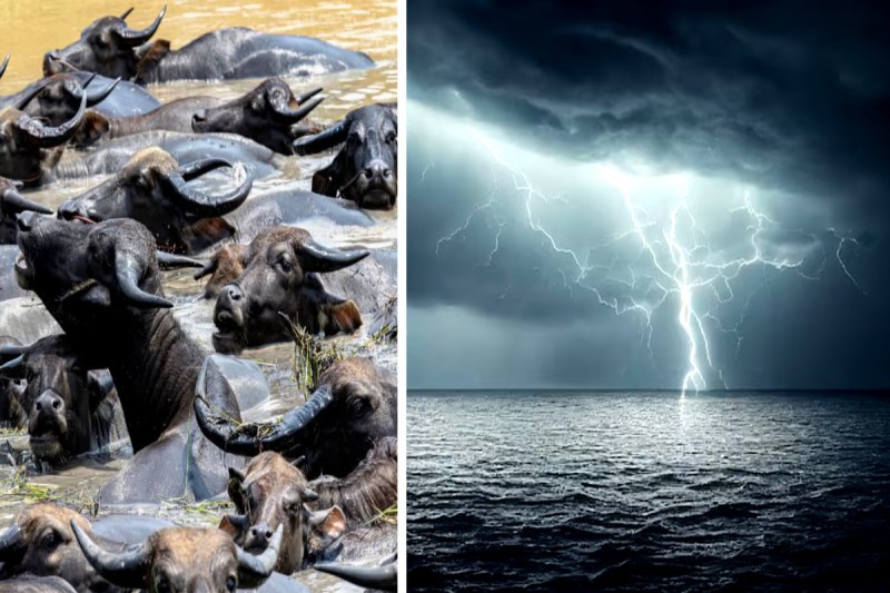 Buffaloes Died Lightning