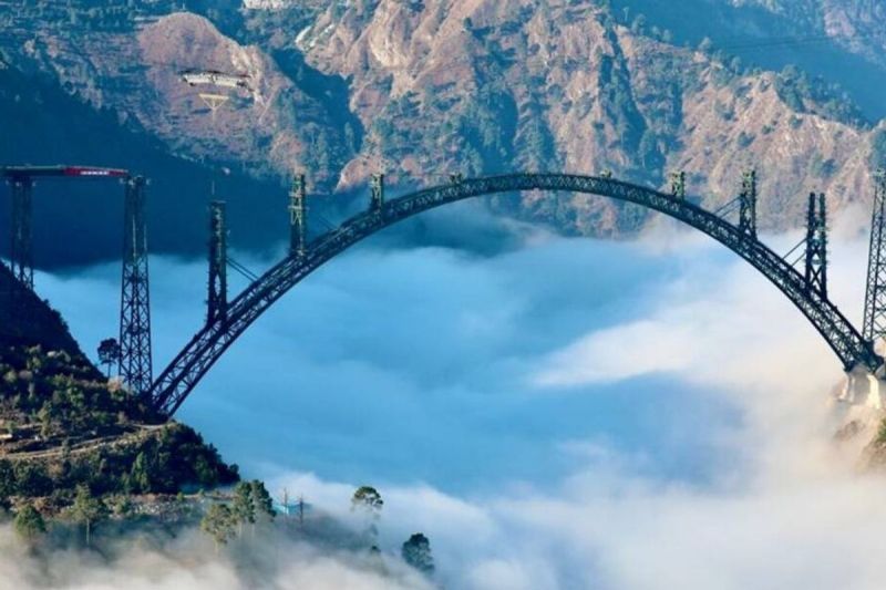 chenab railway bridge jk