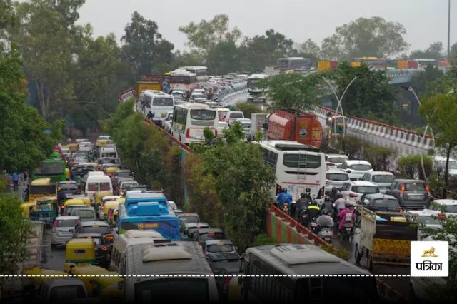 Delhi traffic jam