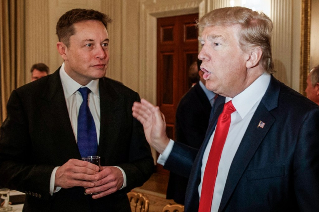 Elon Musk with Donald Trump